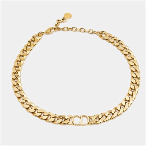 dior choker necklace price|CHRISTIAN DIOR Metal Danseuse Etoile Chain Choker Necklace .